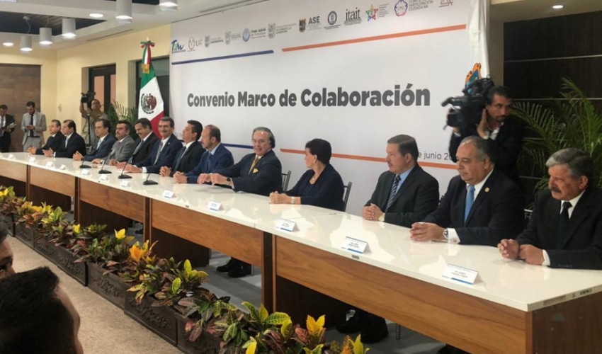Firma del “Convenio Marco de Colaboración” celebrado entre la Universidad Autónoma de Tamaulipas y el Sistema Estatal Anticorrupción de Tamaulipas.