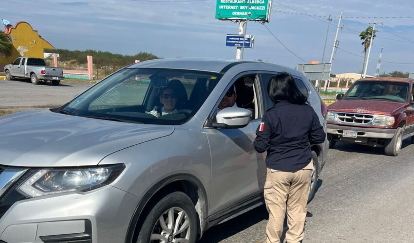 FISCALÍA ESPECIALIZADA CONTINUA CON SU CAMPAÑA PAISANO DENTRO DEL OPERATIVO HÉROES PAISANOS PARA DAR SEGURIDAD A LOS VIAJEROS QUE PASEN POR EL PUNTO DE LA “Y” EN SAN FERNANDO
